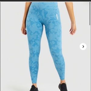 Gymshark blue camo leggings